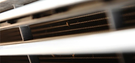 closeup of car grills