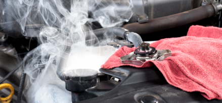 engine smoking