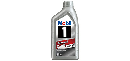 packshot of Mobil 1 Racing 4T 10W-40 fs square md
